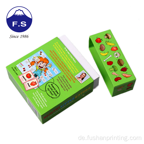 Customized modische Kinder Obst Leaning Game Card Set